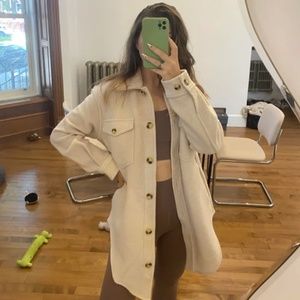 Aritzia Ganna Jacket Heather Bone